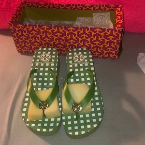 Tory Burch wedge flip flop